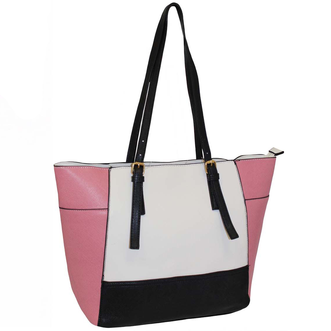 266a Tote Bag with Side Pockets Pink bagzone.co.uk