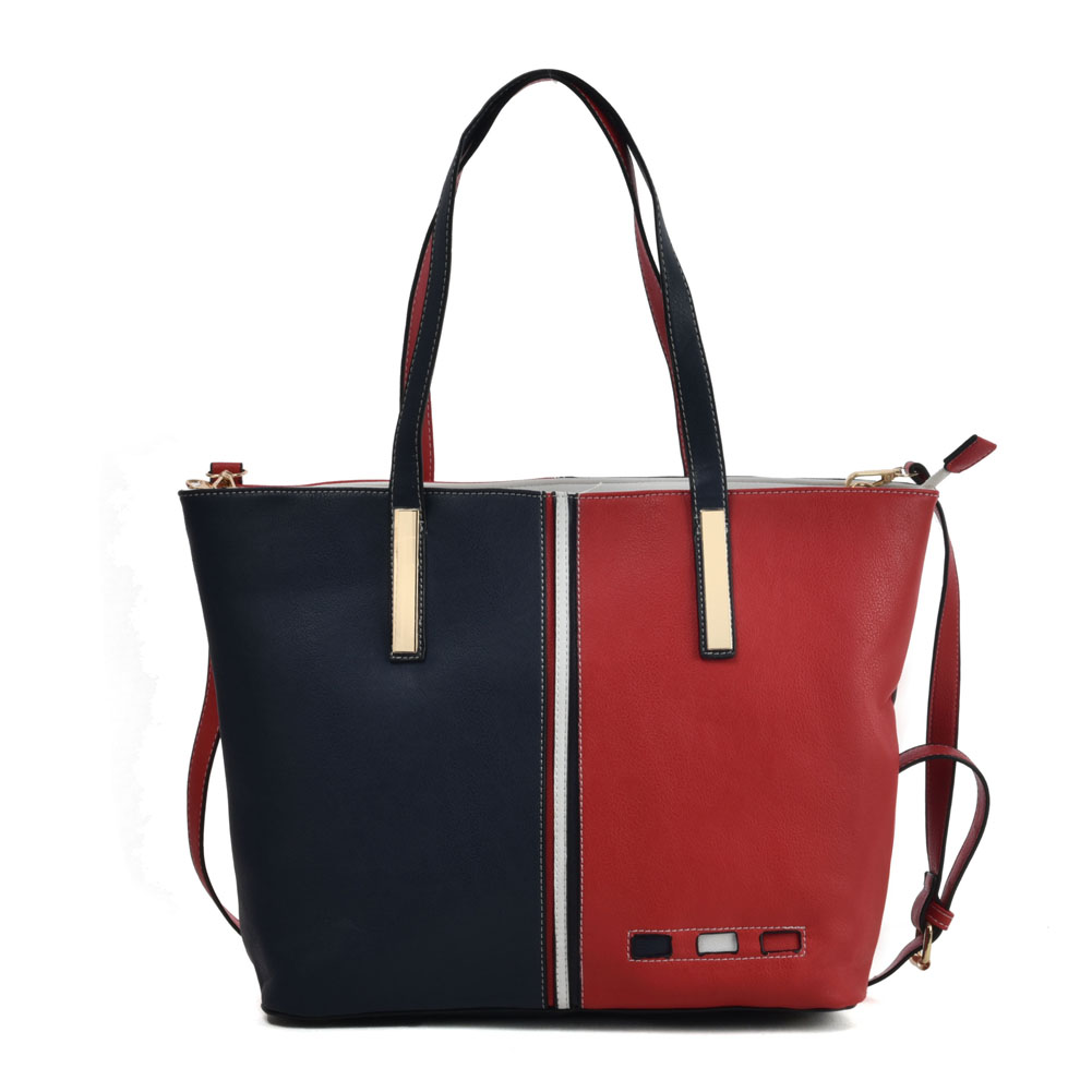 Navy Tote Shoulder Bag 0024 www.bagzone.co.uk